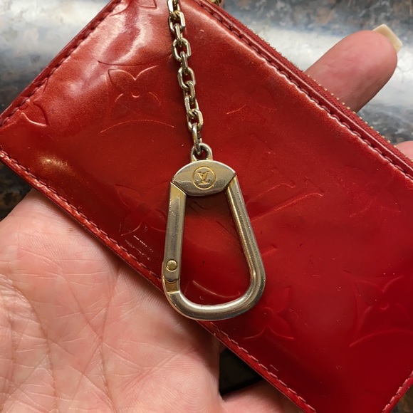 Authentic Louis Vuitton Red Key Pouch - Picture 8 of 11